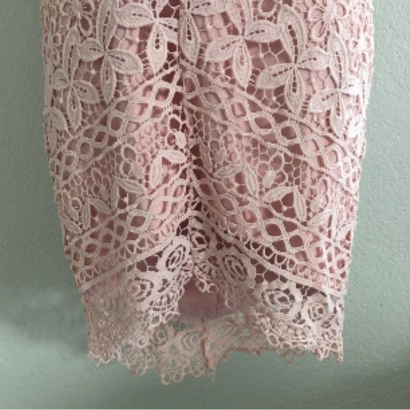ASTR The Label Sleeveless Lace Bodycon Blush Pink Dress - Picture 5 of 10
